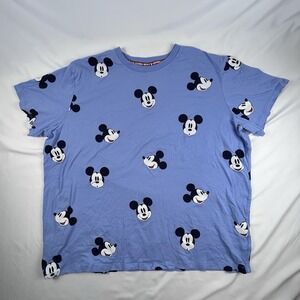 Disney Parks All Over Print Mickey Mouse Blue Size XXL